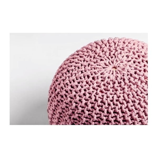 Różowy pleciony puf Jagger – Bonami Essentials-image-2