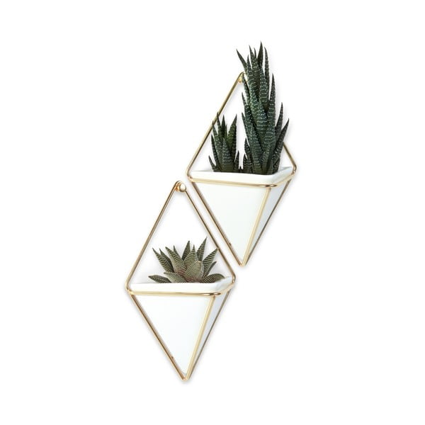 Ceramiczne wiszące doniczki na zioła zestaw 2 szt. Trigg – Umbra-image-3