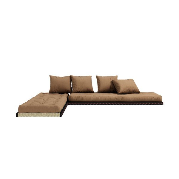Sofa rozkładana z brązowym obiciem Karup Design Chico Mocca-image-4