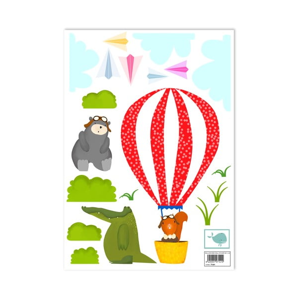 Naklejka naścienna Balloon Ride, 29,7x42 cm