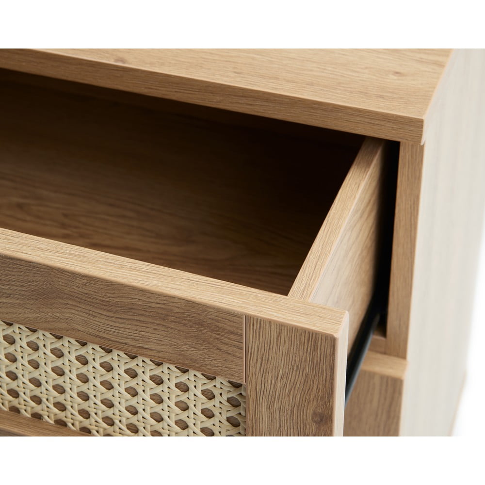 Niska komoda w dekorze dębu w naturalnym kolorze 80x75 cm Pensacola – Unique Furniture (zdjęcie 8)
