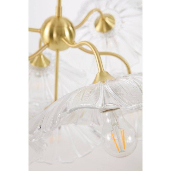 Szklana lampa wisząca ze ściemniaczem w kolorze złota ø 70 cm Nugget – Jotex-image-4