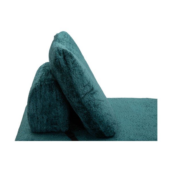 Zielononiebieski rozkładany fotel z materiału bouclé Faster – Mauro Ferretti-image-4