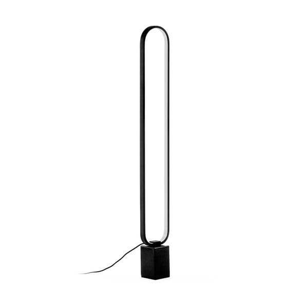 Czarna lampa stojąca Kave Home Cinta, wys. 10 cm