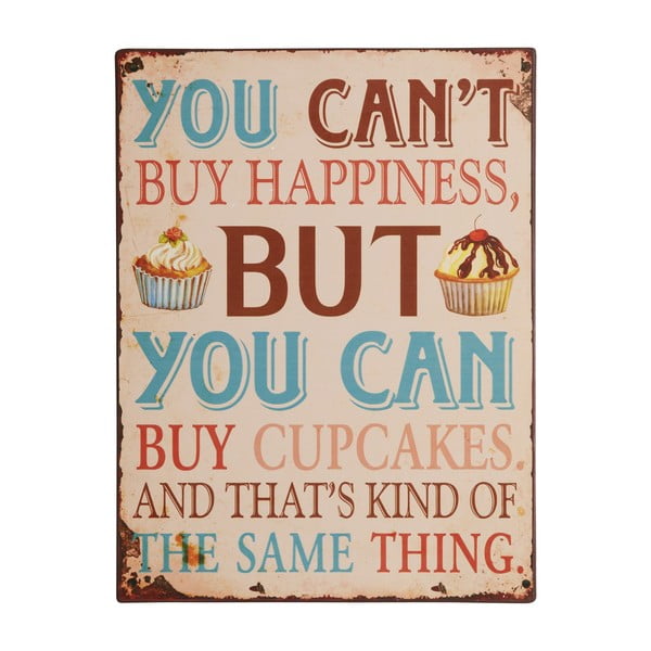 Tablica You can't buy happiness, 35x27 cm