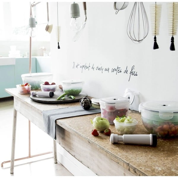 Zestaw 4 pojemników próżniowych na żywność z pompką Compactor Food Saver-image-3