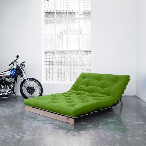 Sofa rozkładana Karup Roots Raw/Lime-image-2