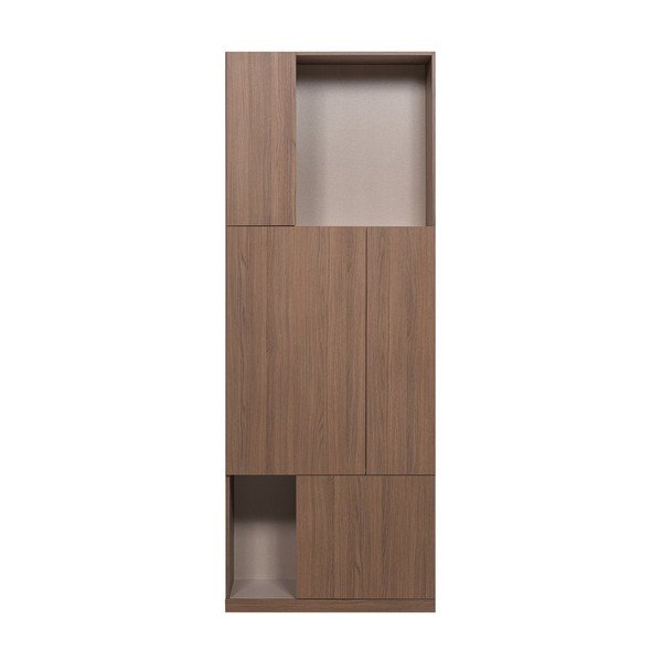 Szafka modułowa w ciemnym naturalnym kolorze 80x215 cm Build – WOOOD-image-3