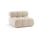 Beżowy moduł sofy z materiału bouclé (moduł środkowy) Bellis – Micadoni Home