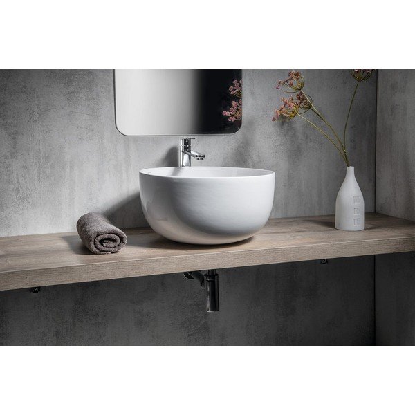 Biała ceramiczna okrągła umywalka ø 45,5 cm Dome – Sapho-image-1
