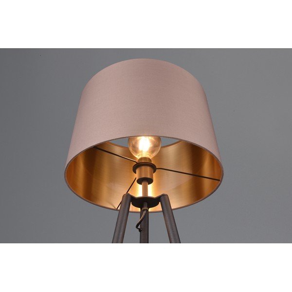 Czarna lampa stojąca z półką (wys. 152 cm) Colette – Reality-image-3