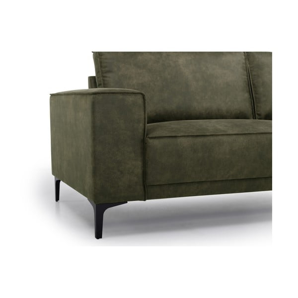 Zielona sofa z imitacji skóry 164 cm Copenhagen – Scandic-image-4