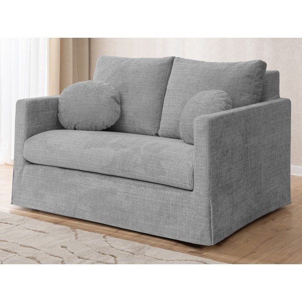 Jasnoszara sofa 140 cm Paphos – Ropez-image-1