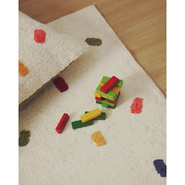 Kremowy bawełniany dywan dziecięcy 150x200 cm Epifania – Kave Home-image-1