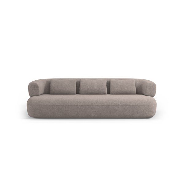 Jasnobrązowa sofa z materiału bouclé 226 cm Jenny – Micadoni -image-2