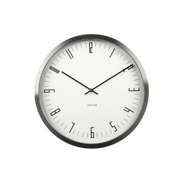 Biały zegar Present Time Cased Index
