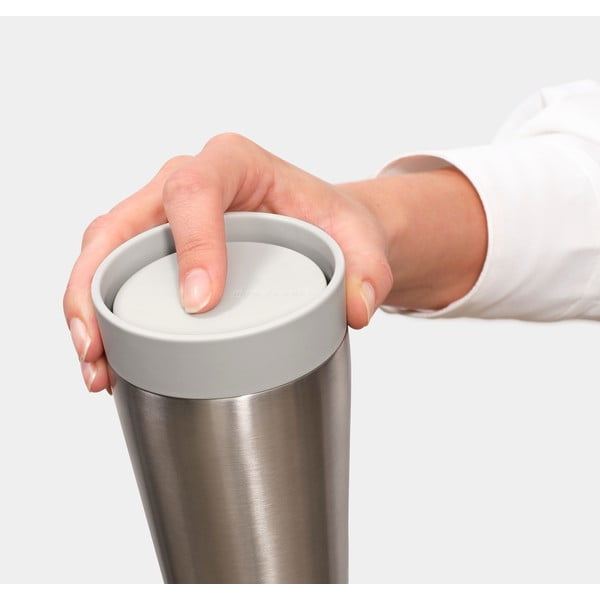 Jasnoszary kubek termiczny 200 ml Make & Take – Brabantia-image-1