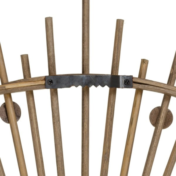 Lustro ścienne z bambusową ramą ø 70 cm Sol – Ixia-image-3