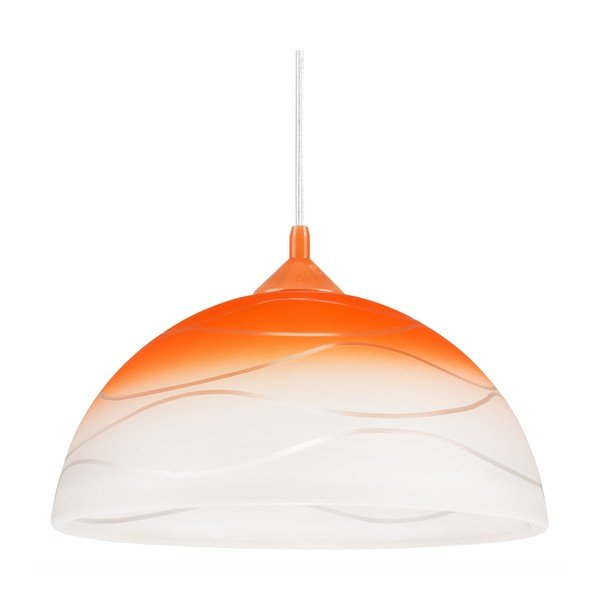Pomarańczowa lampa wisząca ø 30 cm Sfera – LAMKUR-image-4