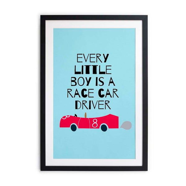 Obraz Little Nice Things Race Car, 40x60 cm