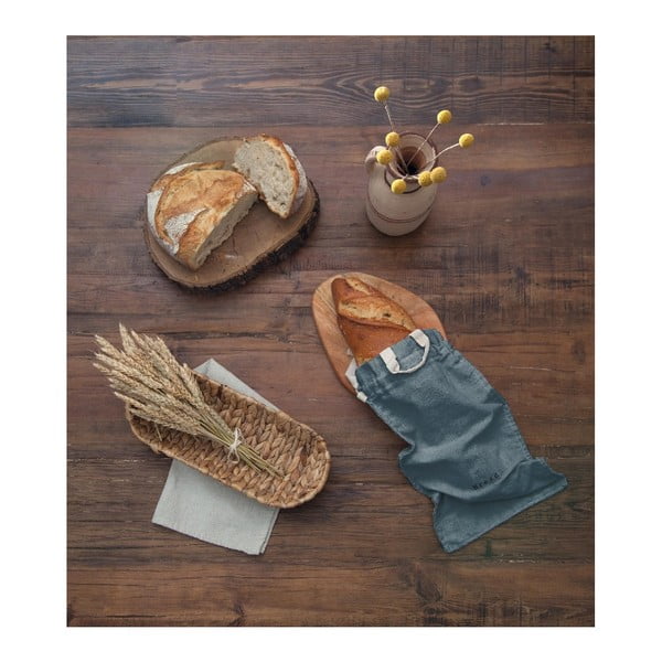 Worek na chleb z domieszką lnu Really Nice Things Bag Blue Sky, wys. 42 cm-image-1