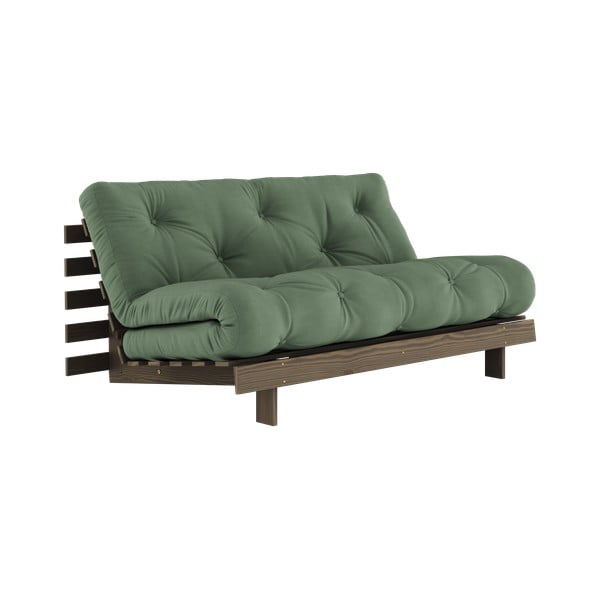 Zielona rozkładana sofa 160 cm Roots – Karup Design