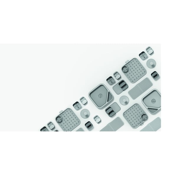 Jasnoszary plastikowy ociekacz na sztućce 12x11 cm Duo – Joseph Joseph-image-4