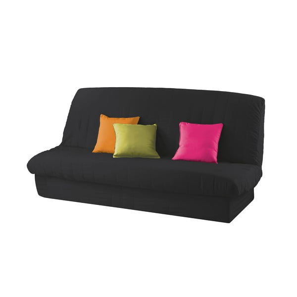 Czarny elastyczny pokrowiec na sofę 3-osobową Essentiel – douceur d'intérieur