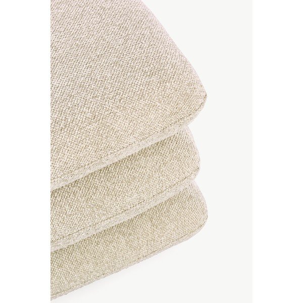 Beżowy puf z materiału bouclé Antara – Bizzotto-image-4