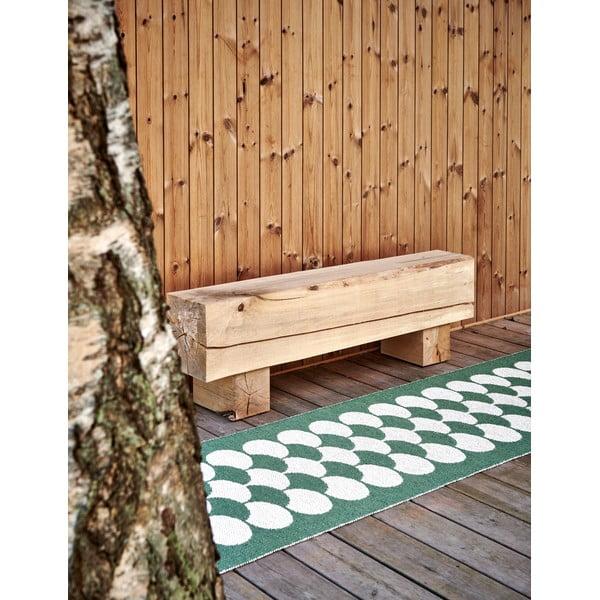 Zielono-kremowy chodnik odpowiedni na zewnątrz 70x250 cm Poppy Oregano – Pappelina-image-3