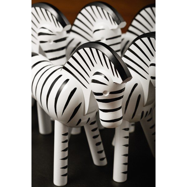 Figurka z litego drewna bukowego Kay Bojesen Denmark Zebra-image-3
