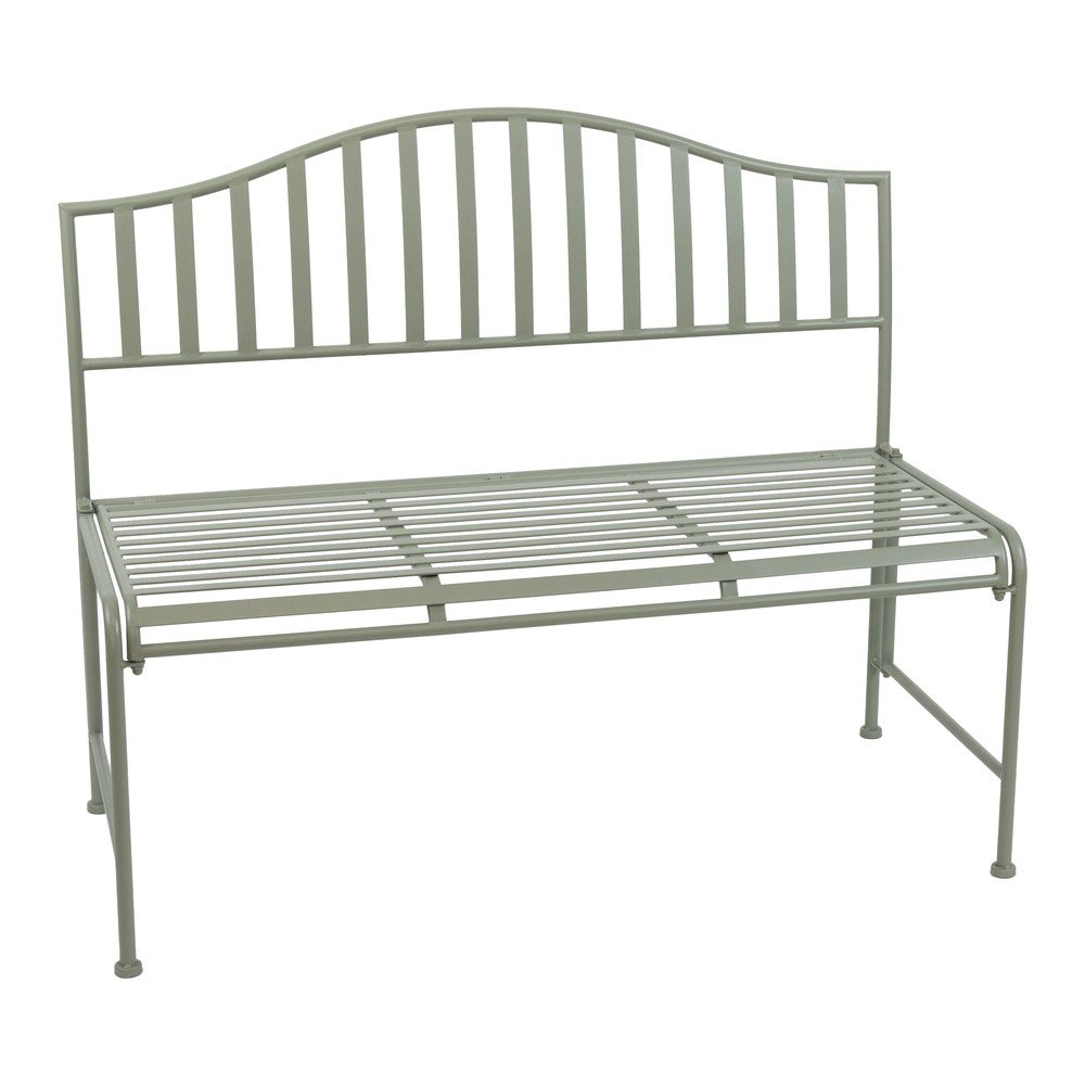 Zielona metalowa ławka ogrodowa – Esschert Design