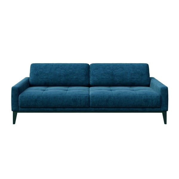 Niebieska sofa trzyosobowa MESONICA Musso Tufted, 210 cm