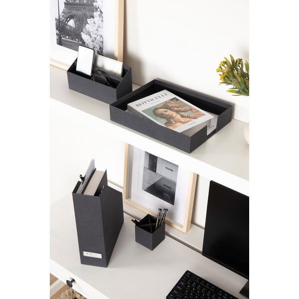 Kartonowe organizery zestaw 4 szt. Hugo Canvas Paper Laminate – Bigso-image-1