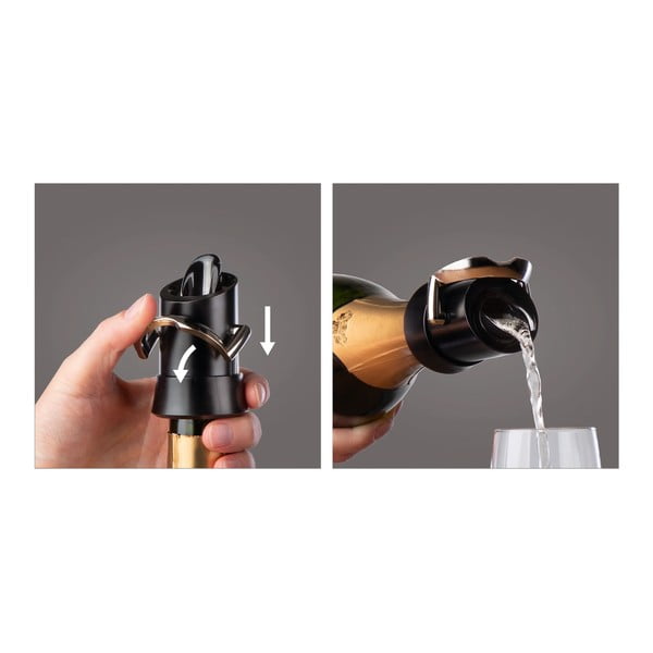 Korek do wina musującego ze stali nierdzewnej – VacuVin-image-3