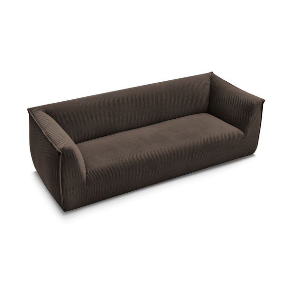 Brązowa sztruksowa sofa 242 cm Giorgia – Bobochic Paris-image-3