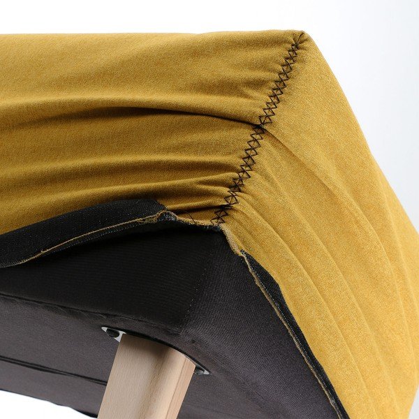 Żółta ławka Kave Home Lydia-image-3