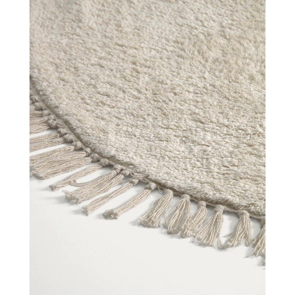 Kremowy bawełniany dywan dziecięcy ø100 cm Orwen – Kave Home-image-3