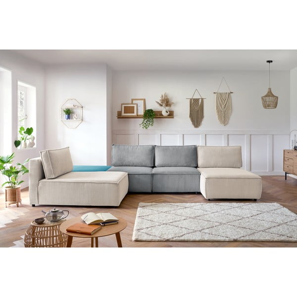 Sztruksowy narożnik (strona zmienna) Nihad modular – Bobochic Paris-image-1