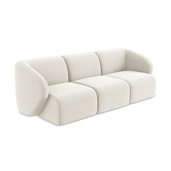 Beżowa aksamitna sofa 244 cm Lani – Makamii-image-2