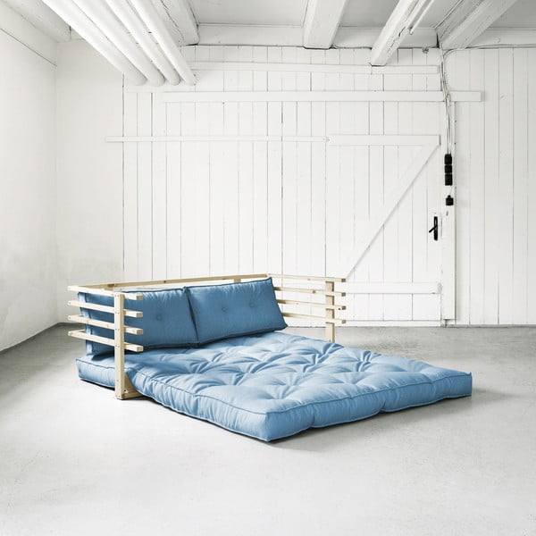 Sofa rozkładana Karup Funk Natural/Horizon Blue-image-1