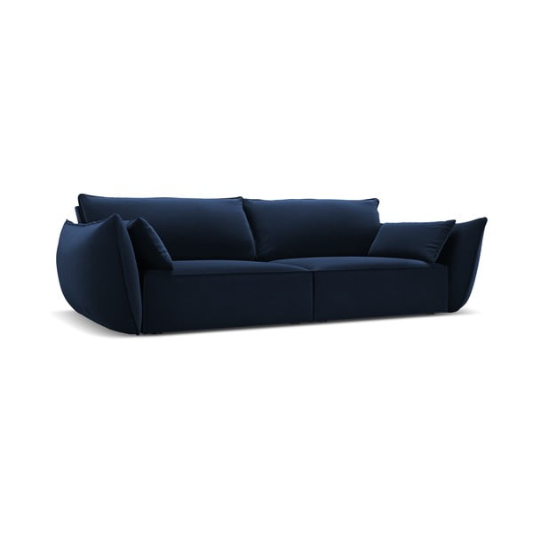 Ciemnoniebieska aksamitna sofa 208 cm Vanda – Mazzini Sofas-image-2