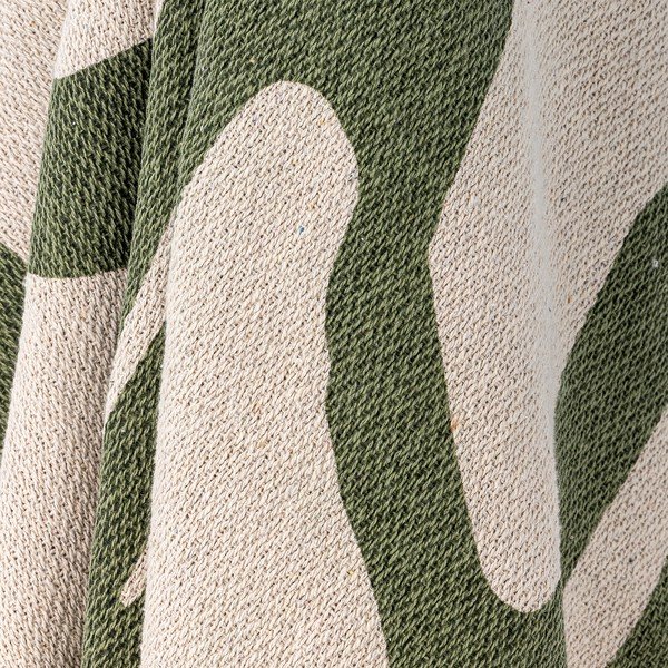 Zielony koc z mieszanki bawełny 130x160 cm Dalmine – Bloomingville-image-2