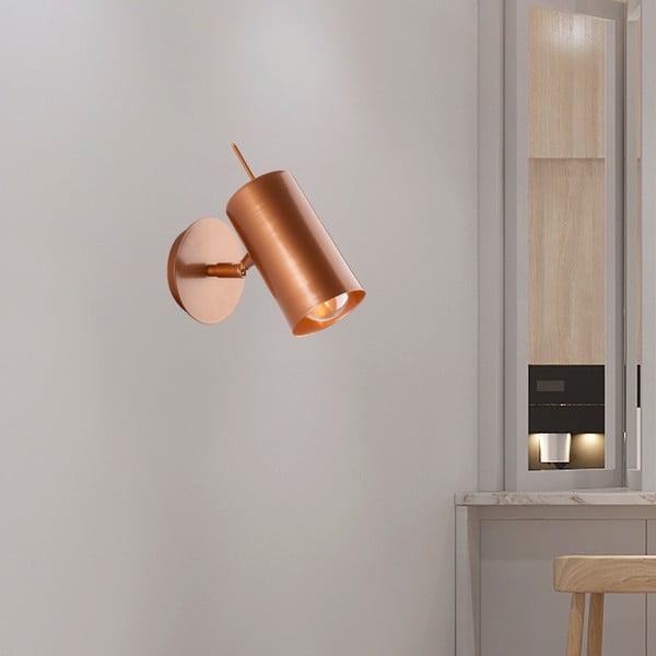 Kinkiet w kolorze miedzi Squid Lighting Geo, wys. 16 cm-image-3