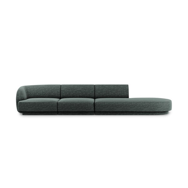 Ciemnozielona sofa 302 cm Miley – Micadoni Home