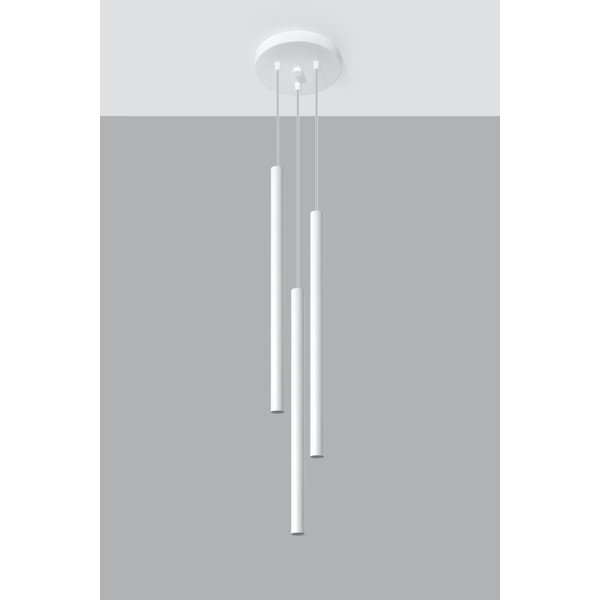 Biała metalowa lampa wisząca ø 20 cm Fideus – Sollux-image-2