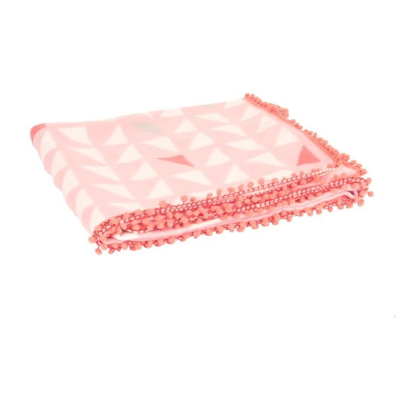 Koc Triangles Pink, 180x150 cm-image-1
