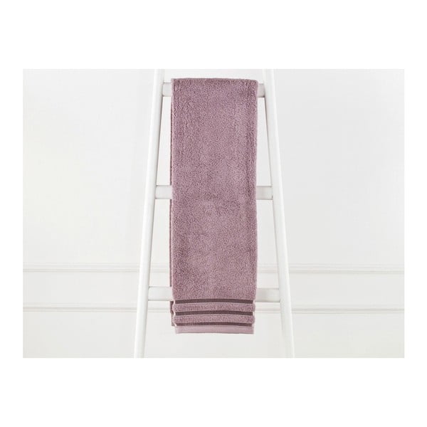 Jasnobrązowy ręcznik bawełniany Emily, 70x140 cm