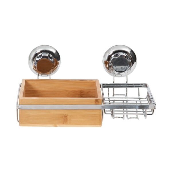 Pojemnik bambusowy z mydelniczką i przyssawkami Compactor Spa-image-4