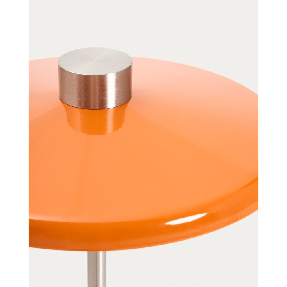 Pomarańczowa lampa stojąca z metalowym kloszem (wysokość 130 cm) Nuvira – Kave Home (zdjęcie 4)